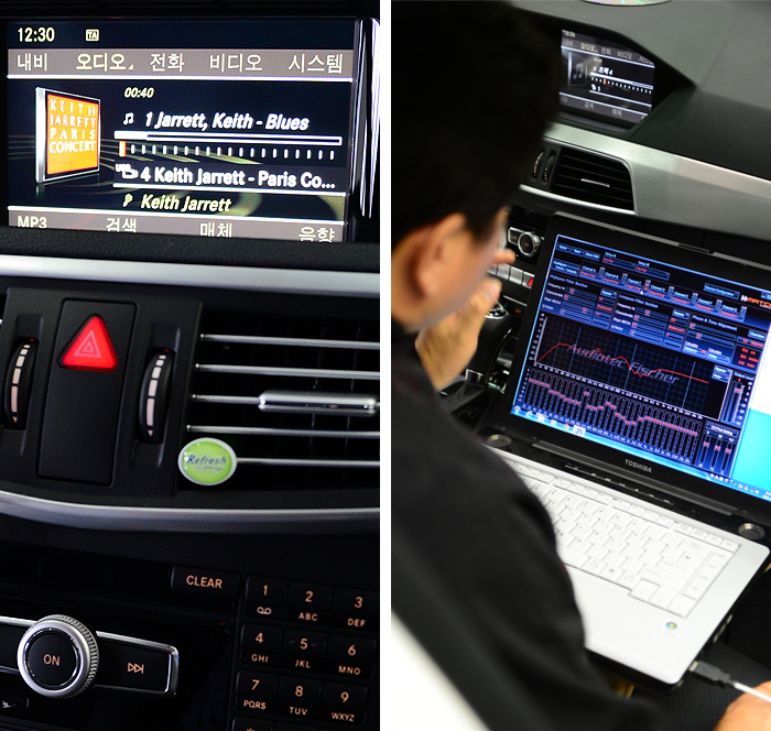 벤츠 E클라스 하이파이 시스템 포칼 & 오디오텍 피셔 매치 시스템 간단 설명