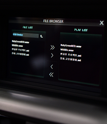 벤츠 내비게이션 M5 장착 뮤직 플레이어 파일브라우저