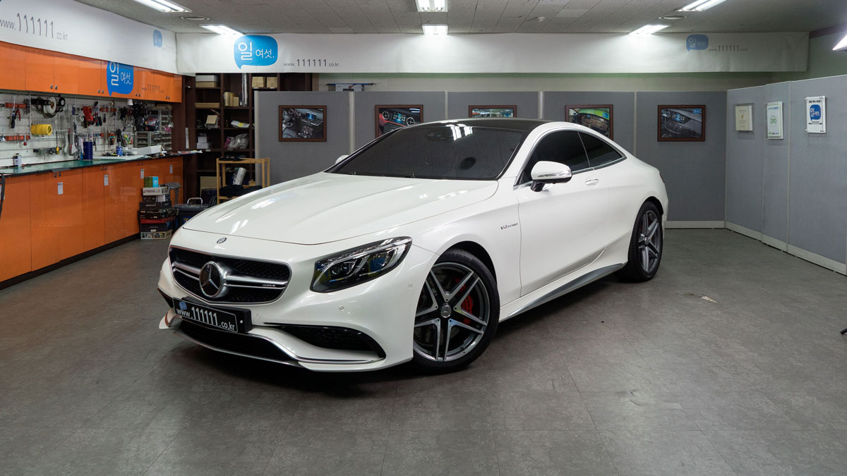 벤츠 S63 AMG 쿠페 2016년식.